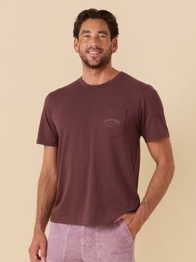 OUTERKNOWN Industrial Outerknown Pocket Tee DARK ROAST XL NEW WITH TAGS